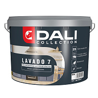 Краска для стен и потолков экстрапрочная матовая Collection LAVADO 7 база С Dali (9л)