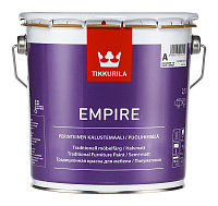 Алкидная краска Tikkurila Empire для мебели Белая (База А) 2.7 л
