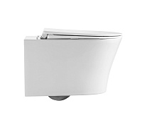 Унитаз подвесной Grossman Thin Rim GR-5604SQ безободковый с сиденьем 520*360*355мм Grossman GR-5604SQ