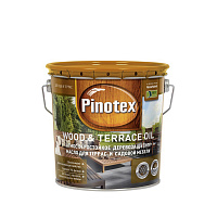 Масло для террас и садовой мебели Pinotex Terrace&Wood Oil Бесцветное (2.7л)