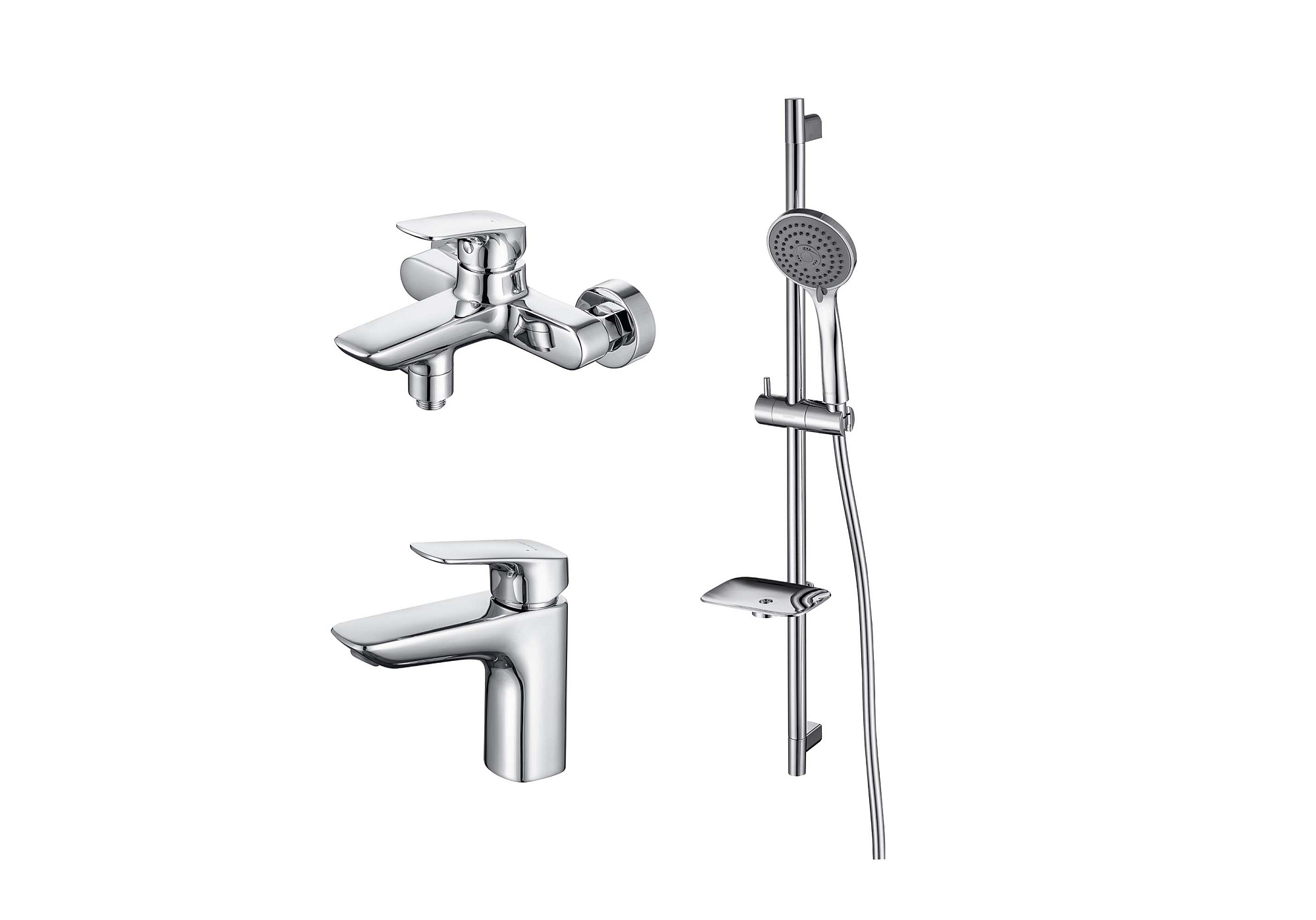 Комплект смесителей ВЕГА AQ1010CR+AQ1040CR+AQ2011CR Aquatek AQ1030CR купить 1