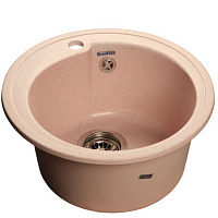 Мойка кухонная GranFest RONDO GF-R-450 круглая D=443мм светло-розовый