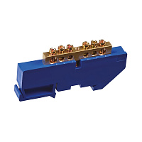 Шина нулевая 71 152 на DIN изоляторе NBB-М69-6D/В 6*9 6отв.