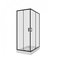 Ограждение душевое Nova NG-6810-08ВLACK черный 120*80*195см Niagara 68100811BLACK