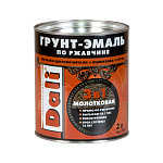 Грунт-эмаль по ржавчине Dali 3 в1 молотковая Черная (2л)