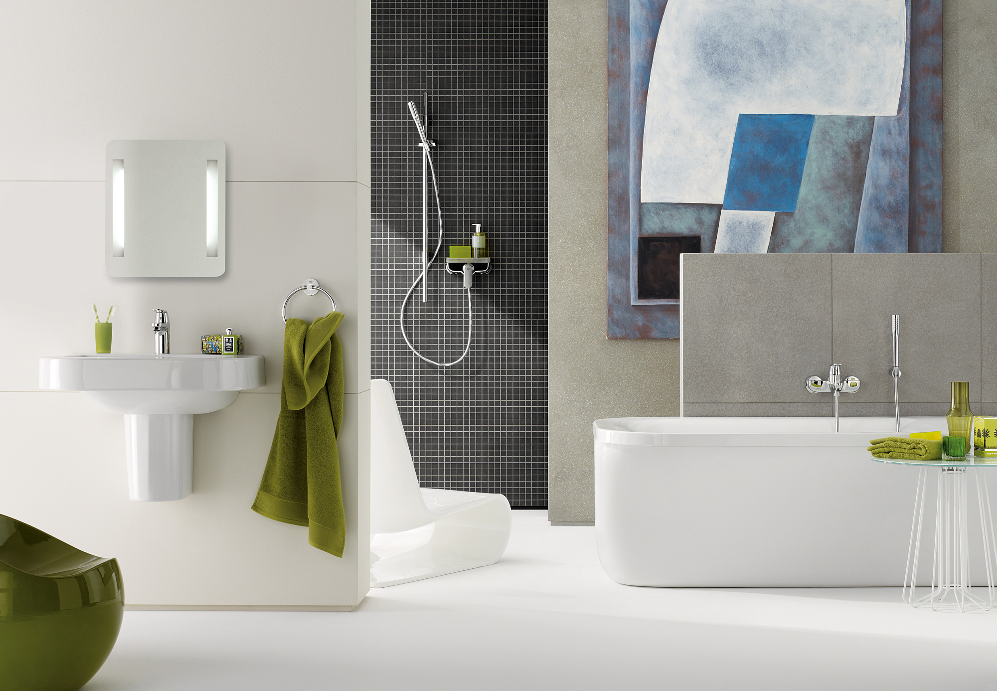 Смеситель EUROSMART Cosmopolitan для ванны 1-рычажный с душевым набором цвет хром, GROHE 32832000 доставка Нижний Новгород 1 Смеситель EUROSMART Cosmopolitan для ванны 1-рычажный с душевым набором цвет хром, GROHE 32832000 купить 1