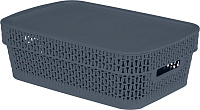 Корзина Keeplex Вязь с крышкой 281х185х89мм 3л BranQ KL411111026