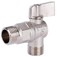 Кран шаровой угловой Stout для бытовой техники 1/2"*1/2" SVB-0059-001212
