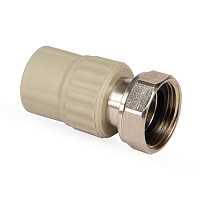 Муфта с накидной гайкой PPR 20*3/4" Lammin полипропиленовая серая Lm31045020020G Муфта с накидной гайкой PPR 20*3/4" Lammin полипропиленовая серая Lm31045020020G