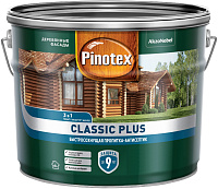 Пропитка-антисептик Pinotex Classic Plus 3в1 скандинавский серый (9л)