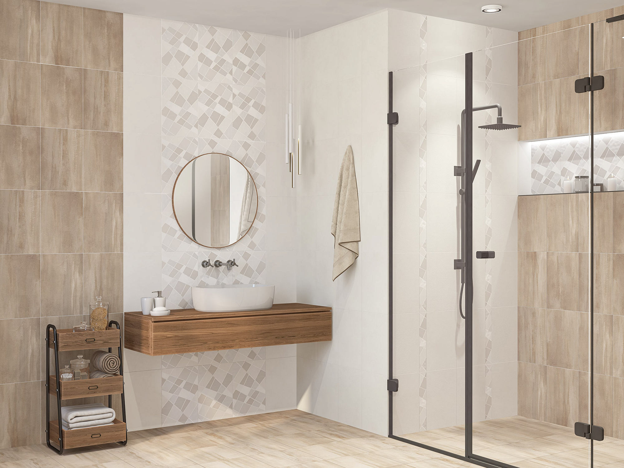 Плитка настенная SONNET BEIGE 20.1*50.5см AZORI купить 1