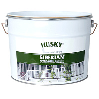 Краска для дерева Husky SIBERIAN белый 9 л