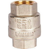 Клапан обратный 1/2 пружинный муфтовый с пластиковым седлом Rommer RVC-0002-000015