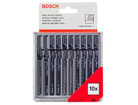 Пилка для лобзика Bosch набор по дереву 10шт