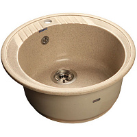 Мойка кухонная GranFest RONDO GF-R-520 круглая D=520мм песочный