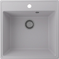 Мойка для кухни Ulgran Quartz Forte 505-04 кварцевая квадратная 50,5*50,5см платина