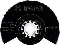 Насадка пильная (сегмент)Bosch для мультитула ACZ  85 EB 85мм(BIM)  дереву, ламинату ДСП (2608661636)