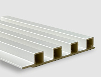 Панель бамбуковая Classic soft white 1шт-0.448 м2 2800*160*22мм Bonaparte