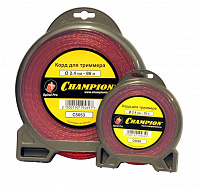 Леска для триммера Champion Spiral Pro  d = 2.4 мм*15 м (C5050)