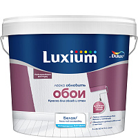 Краска Luxium by Dulux Easy Легко обновить обои матовая база BW Luxium 50034727