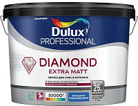 Краска Diamond Extra Matt глубокоматовая база BW белая Dulux (9л)