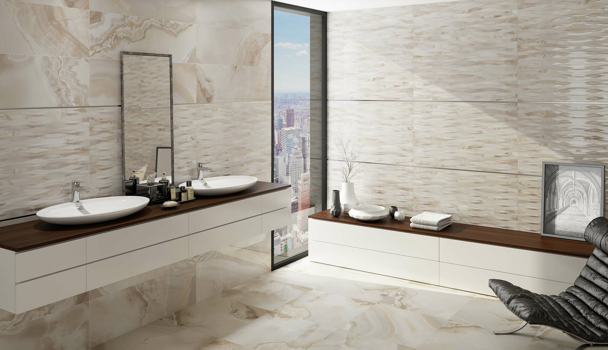 Плитка настенная Odissey Scaline Ivory Decor 31.6*100 см, Colorker 2-018-7 купить 1