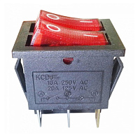 Выключатель двухклавишный ITA GROUP 26*31мм 16-20А М66135