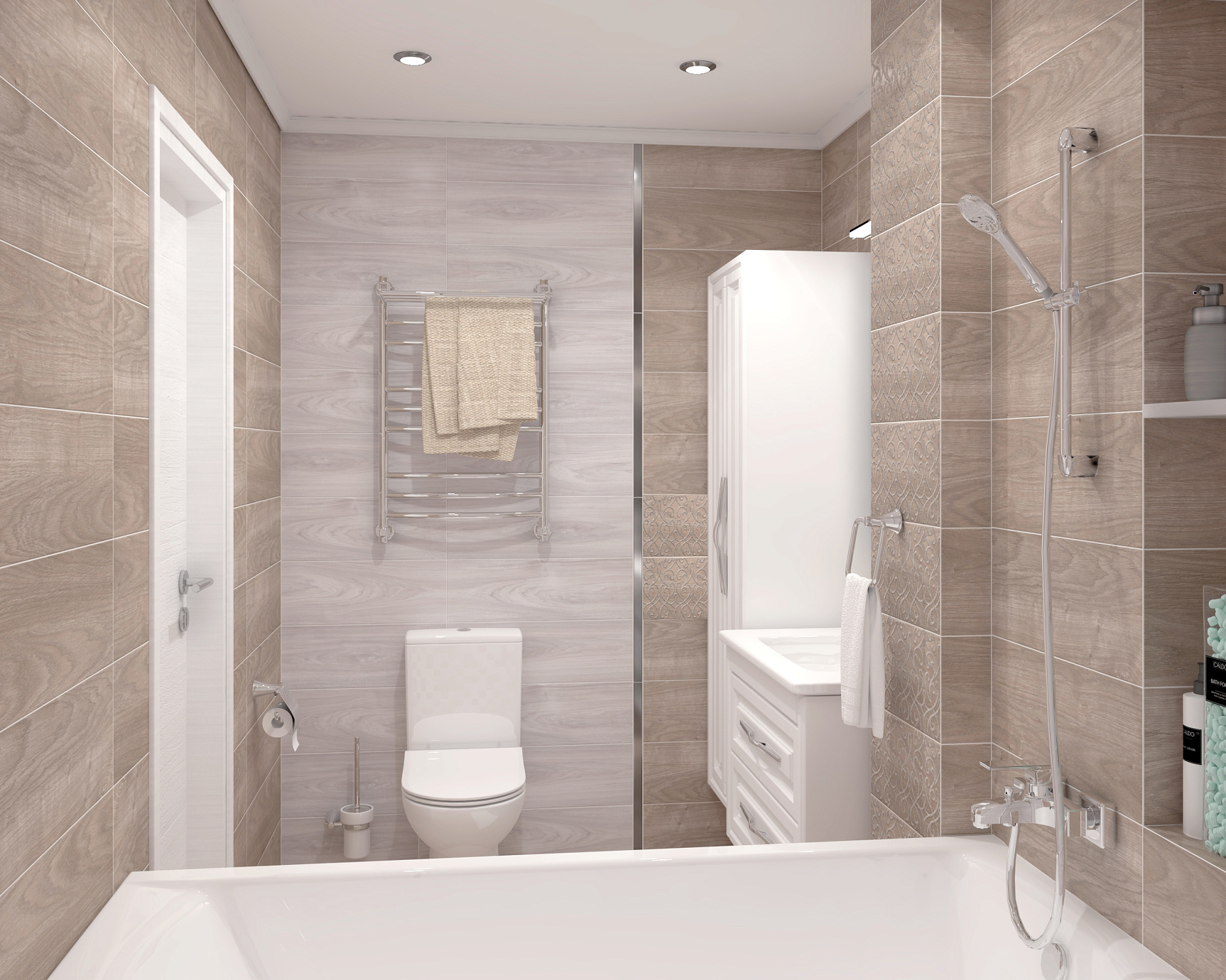 Плитка настенная Envy 20*60 см цвет коричневый, Ceramica Classic 17-01-15-1191 купить 6