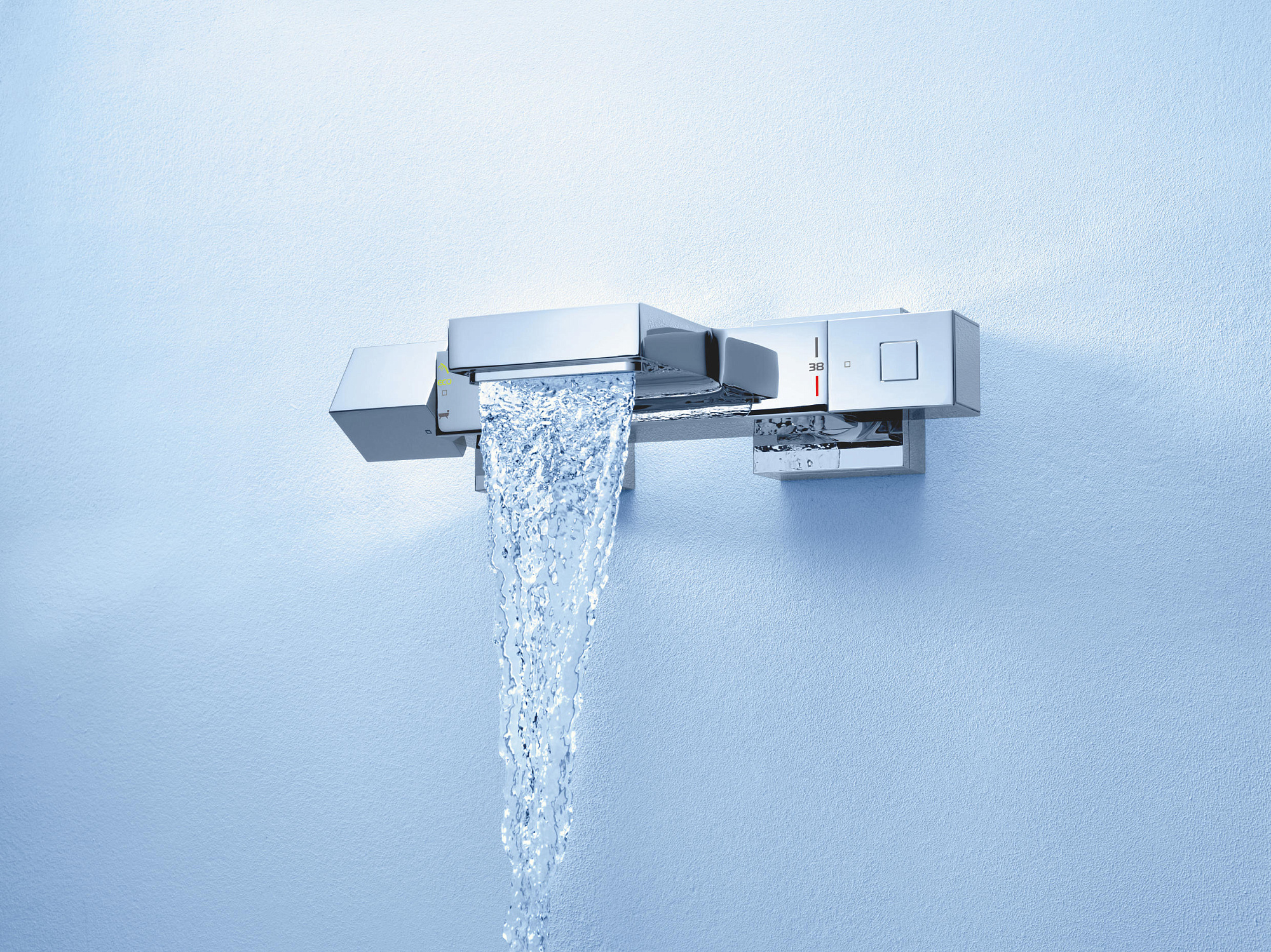 Смеситель термостаитический Grohtherm Cube для ванны цвет хром GROHE 34497000 купить 3