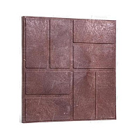 Плитка тротуарная полимерпесчаная  Шоколад (2.75кг) /330*330*20мм/