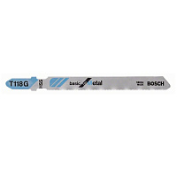 Пилка для лобзика Т118G HSS Basic for Metal по металлу 0.5-1.5мм 5 штук 2608631012
