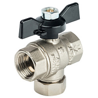 Кран шаровой с фильтром Stout внутреннняя резьба ручка-бабочка 1/2" PN30 SVF 0002 000015