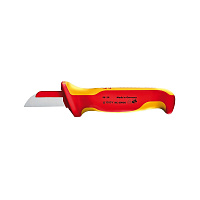 Нож электрика для снятия изоляции Knipex 180мм лезвие 50мм KN-9854