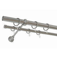 Карниз металлический СМ-2952/160/2Р РБ 2-рядный 1.6м Delfa