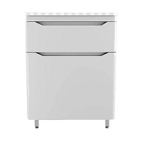 Тумба напольная Марелла 60 Люкс Plus с умывальником Марелла 60 Style Line СС-00002396 антискрейтч белый