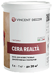 Воск для известковых покрытий Vincent Decor Cera Realta - 1 л