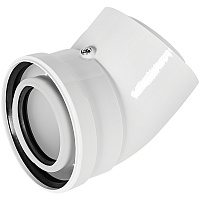 Отвод 45 конденсационный D 80 п-м / 125 п-м коаксиальный Rommer RCA-8012-000045 Отвод 45 конденсационный D 80 п-м / 125 п-м коаксиальный Rommer RCA-8012-000045