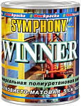 Эмаль полиуретановая универсальная Symphony WINNER 10442 шелковисто-матовая база C бесцветная (0.9л)