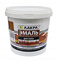 Эмаль акриловая Лакра для пола золотисто-коричневая 0.9 кг