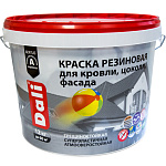 Краска резиновая Dali для кровли цоколя фасада (База С) бесцветная 12 кг