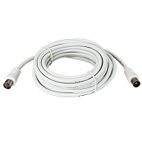 Шнур REXANT Plug-TV Jack 15м  белый 18-0008