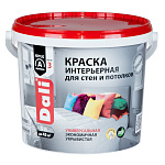 Краска для стен и потолков Dali акриловая белая (База А) 5 л