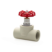 Вентиль PPR 25 Lammin полипропилен серый Lm31071000025G