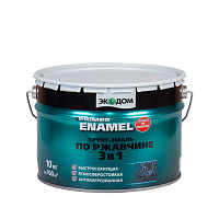 Грунт-эмаль по ржавчине ЭкоДом 3 в 1 Primer Enamel красно-коричневый