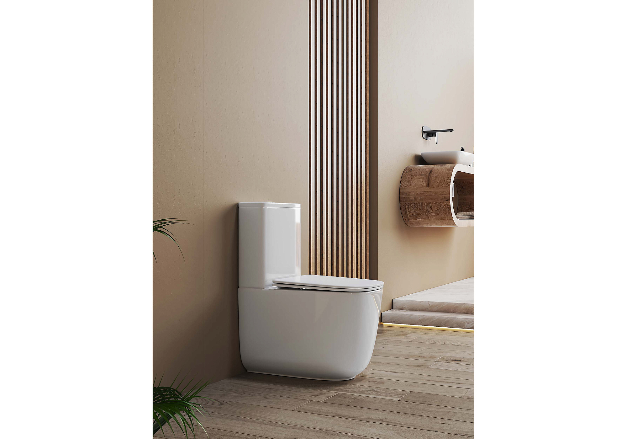 Унитаз напольный безободковый система смыва торнадо Optima Plus Aquatek AQ4451-00 доставка Нижний Новгород 5 Унитаз напольный безободковый система смыва торнадо Optima Plus Aquatek AQ4451-00 купить 5