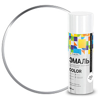 Эмаль аэрозольная Лакра Color 8300166 универсальная белая матовая 1007