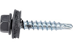 Саморез кровельный 4.8*35 RAL7024 150шт графит MIXTON