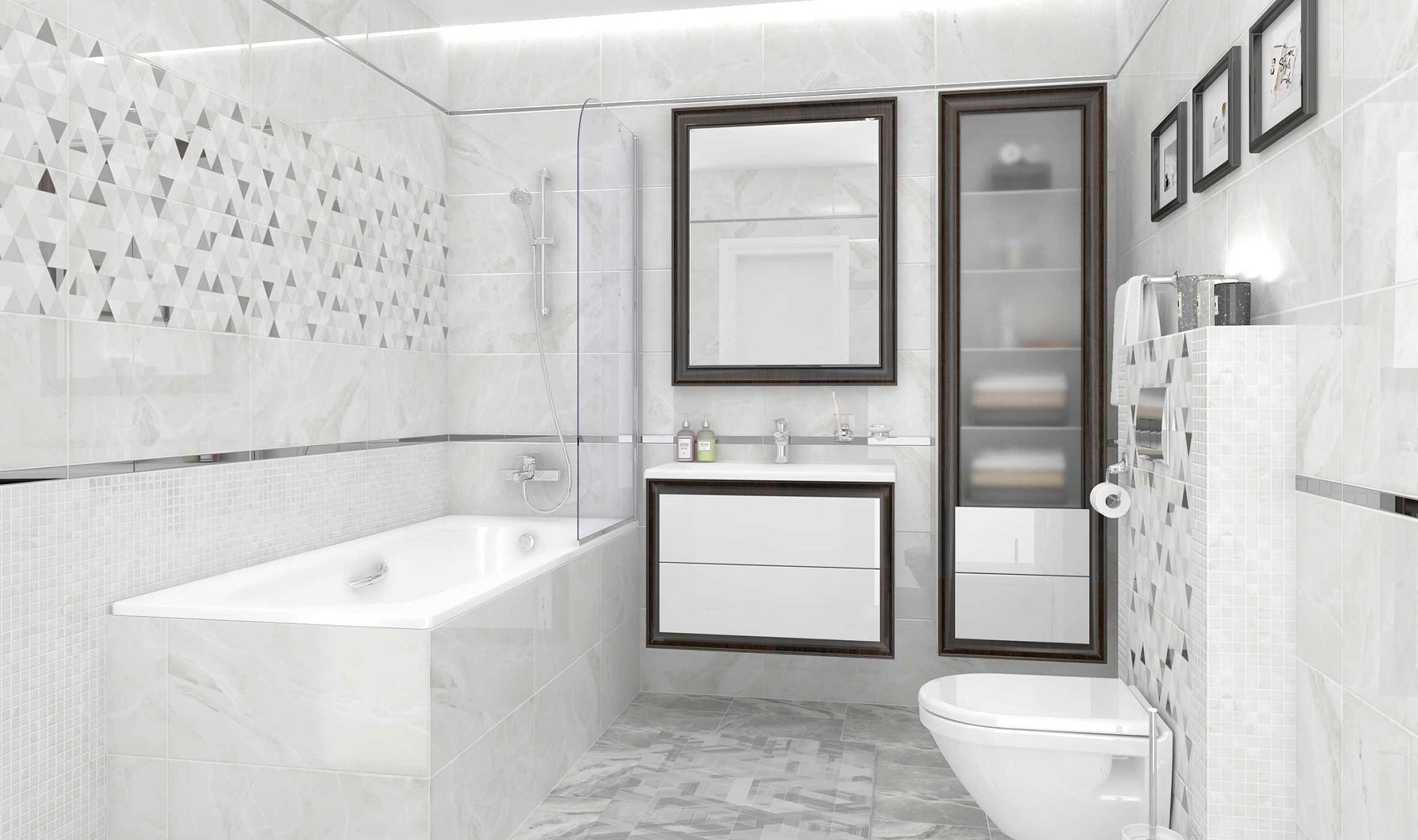 Мозаика настенная Plazma, цвет белый, 30*30см Ceramica Classic доставка Нижний Новгород 1 Мозаика настенная Plazma, цвет белый, 30*30см Ceramica Classic купить 1