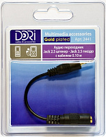Переходник Dori 2441 Jack 3.5гн.- Jack 2.5шт 0.10м