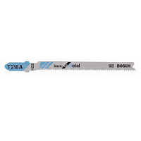 Пилка для лобзика Bosch T218A HSS Basic for Metal по металлу 1-3мм 5 штук 2608631032